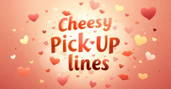 cheesy pick up lines